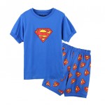 Πιτζάμες κοντομάνικες 'SUPERMAN', μπλε